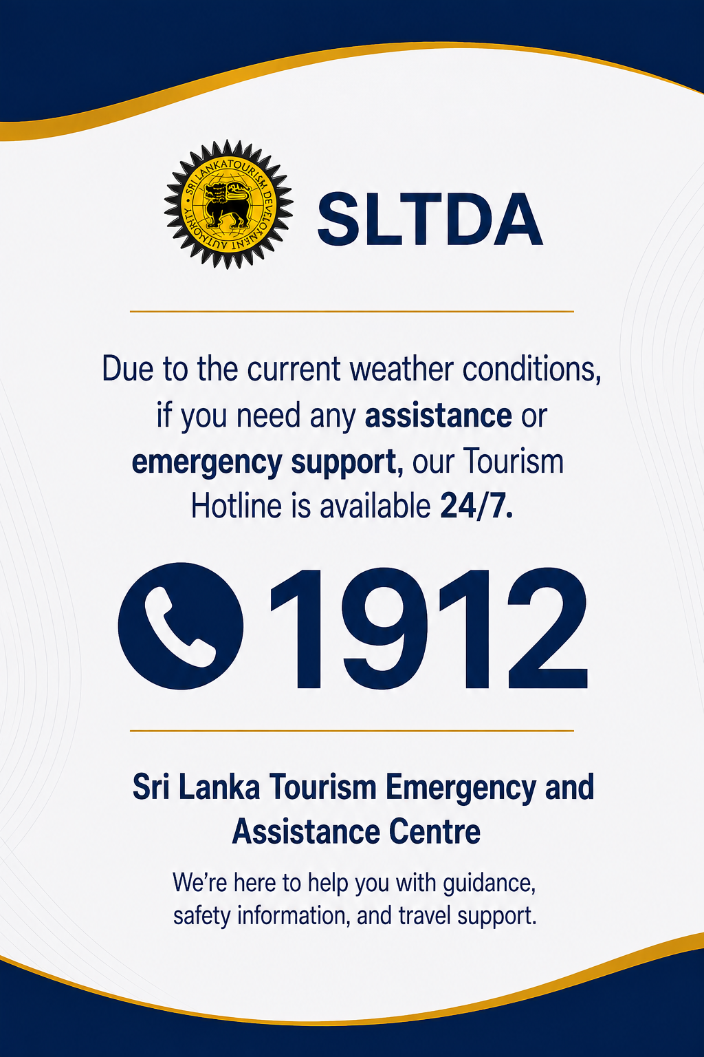 Weather Assistance Hotline Popup Image